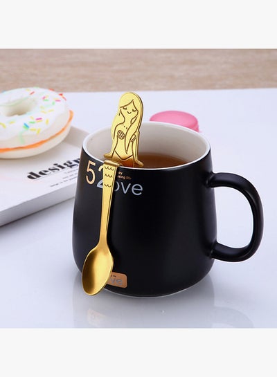 Buy Mermaid Stainless Steel Teaspoon Gold 17.4grams in Saudi Arabia