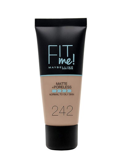 اشتري Maybelline New York Fit Me Matte + Poreless 242 LIGHT HONEY في مصر