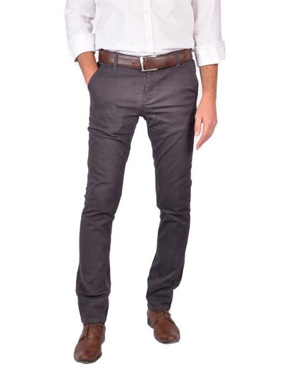 Buy Solid Design Pants Dark Grey in Egypt