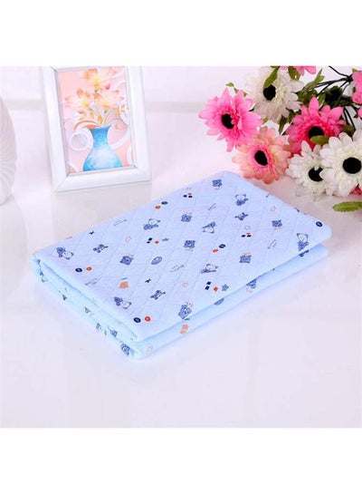 Buy Quilted Cartoon Pattern Soft Swaddling Blanket Cotton Multicolour 75x80cm in Saudi Arabia