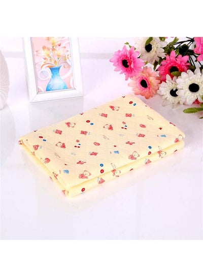 Buy Quilted Cartoon Pattern Soft Swaddling Blanket cotton Multicolour 75x80cm in Saudi Arabia