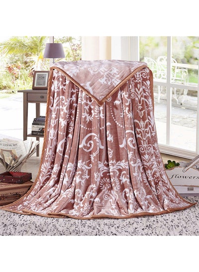 Buy Skin-Friendly Print Soft Blanket polyester Multicolour 200x230cm in UAE