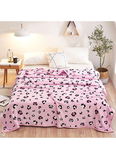 Buy Casual Loveliness Cartoon Comfort Blanket cotton Pink 150x200cm in UAE