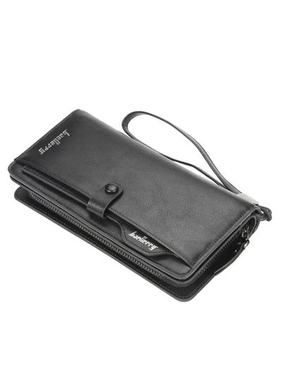 Buy Ultrathin Portable Multilayer Wallet Black in UAE