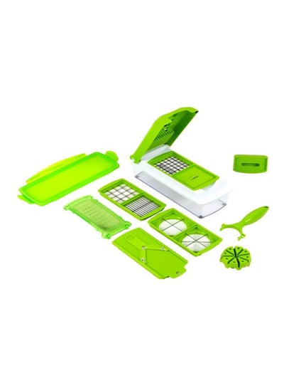 اشتري 10-Piece Vegetable Slicer أخضر / أبيض / فضي في السعودية