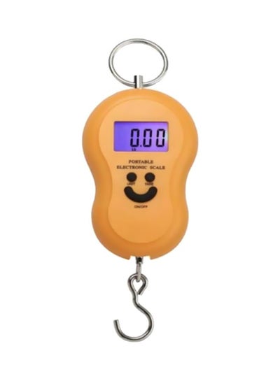 Buy Portable Digital Weighing Scale Orange/Silver in Egypt