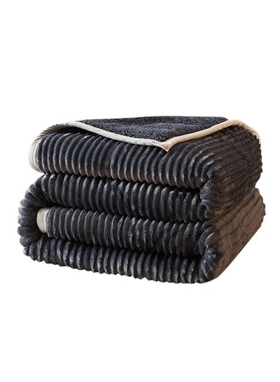 Buy Warm Casual Creative Blanket Cotton Black 200x230centimeter in UAE