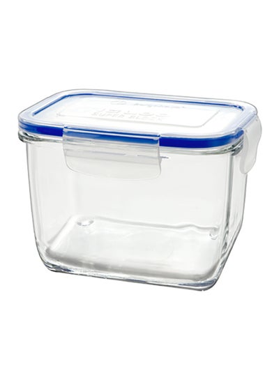 Buy Glass Rectangle Food Containers Clear 14x10cm in Egypt