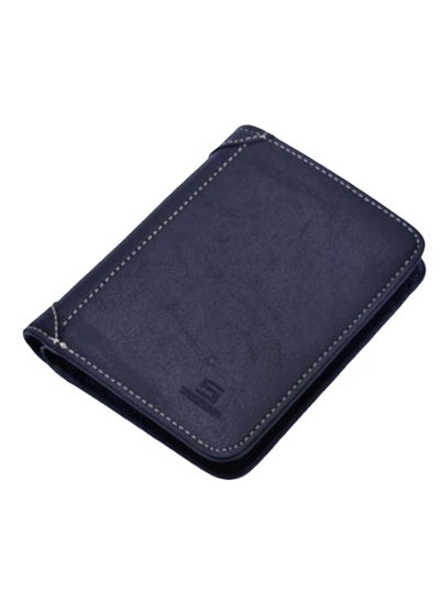 Buy Rectangular Shape Plain Style Wallet Blue in Saudi Arabia