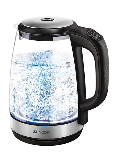 Buy Electric Kettle 2 L 2200 W SWK-2080BK Silver/Black in Saudi Arabia