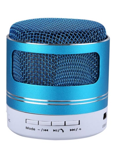اشتري مكبر صوت محمول يعمل بتقنية البلوتوث ومزود بميكروفون مدمج أزرق في السعودية