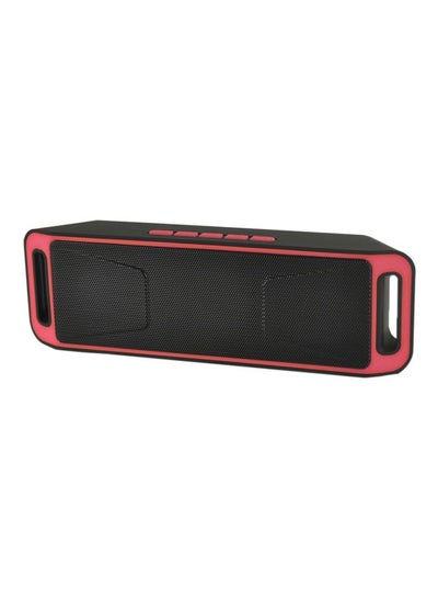 Buy 1200.0 mAh SC208 Multifunctional Bluetooth Speaker Red in Saudi Arabia