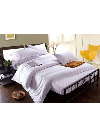 Buy 6-Piece King Size Duvet Cover Set Cotton White in UAE