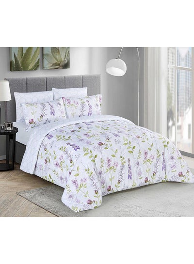 اشتري 5-Piece Soft Comforter Set foam Multicolour في السعودية