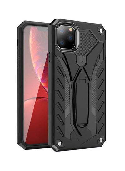 Buy Protective Phone Case Cover With Kickstand For Apple iPhone 11 Pro Max Black in UAE