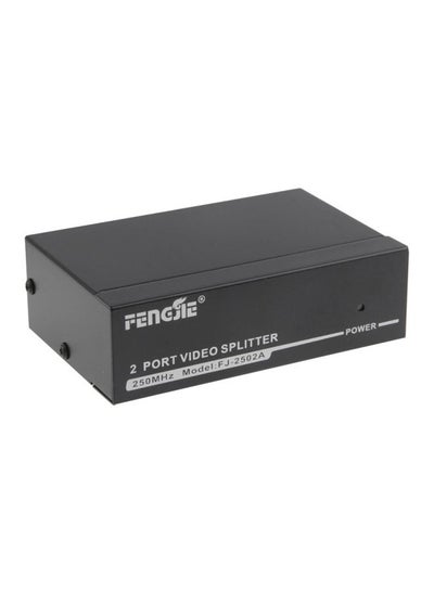 Buy 2 Port VGA Video Splitter Black in UAE