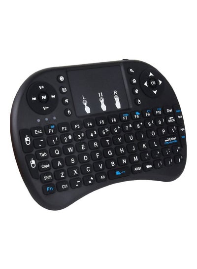 اشتري لوحة مفاتيح لاسلكية i8 مزودة بلوحة لمس أسود في السعودية
