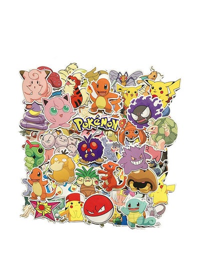 Buy 80 -Piece Cartoon Mixture Sticker Set Multicolour 30X300centimeter in UAE