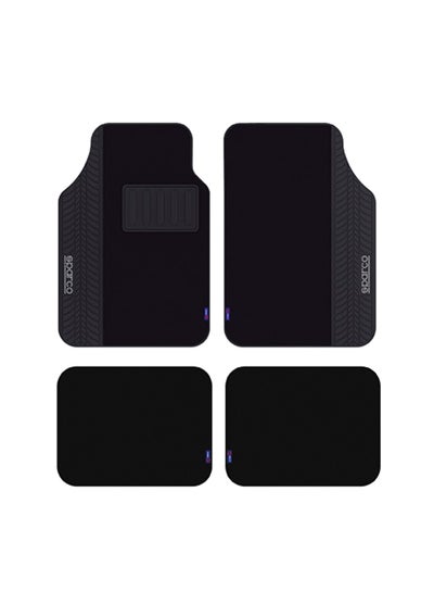 Buy 4-Piece Universal Tire Pattern Car Mat Set in UAE