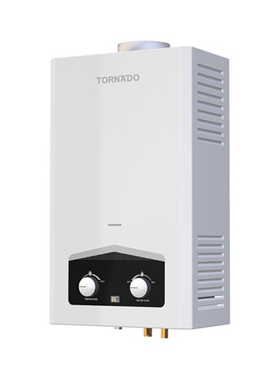 اشتري TORNADO Gas Water Heater 6 Liter Digital, Petroleum Gas, GHM-C06CTE-W White في مصر