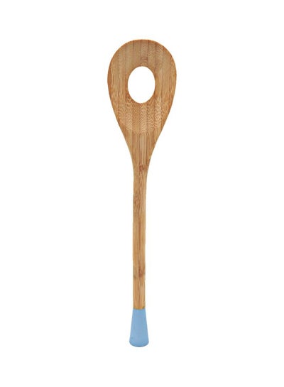 Buy Wooden Spatula Beige/Blue in Saudi Arabia