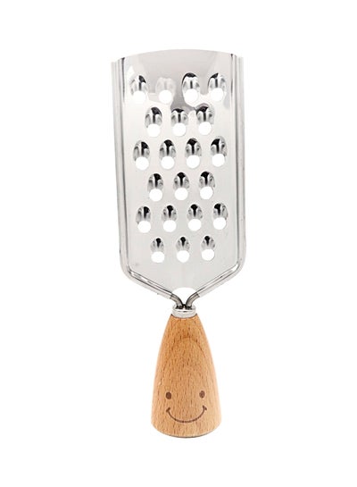 Buy Wooden Handle Grater Beige/Silver 0.5kg in Saudi Arabia