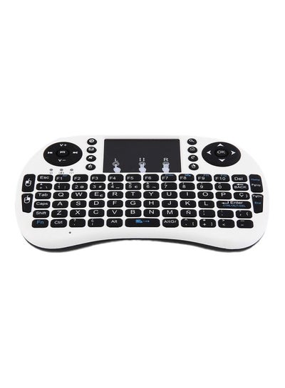 اشتري لوحة مفاتيح لاسلكية بلوحة لمس أبيض/أسود في الامارات