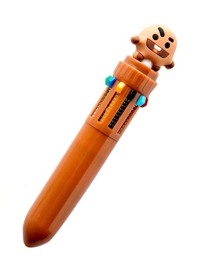 Buy Cartoon Cute Ten Color Press Ballpoint Pen Multicolour in Saudi Arabia