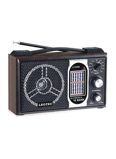 اشتري راديو كهربائي بعدد 4 موجات LeoTec 2008 Radio أسود في مصر