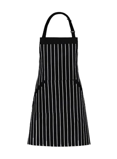 Buy Adjustable Bib Apron With Pocket Black 33 x 27inch in UAE