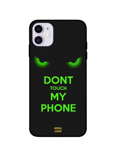 Buy Protective Case Cover For Apple iPhone 11 Don't Touch My Phone Floral in Saudi Arabia