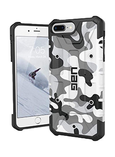 Buy Protective Case Cover For Apple iPhone 8 Plus/7 Plus Black/Grey/White in UAE