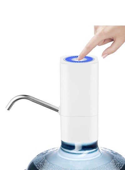 Buy Electric Water Bottle Dispenser Pump HS-10 White in UAE