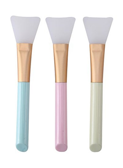 Buy 3-Piece Silicone Face Mask Brush White in UAE