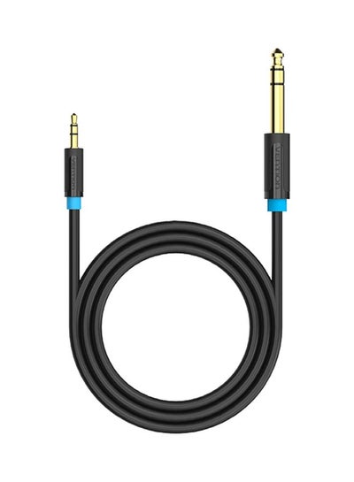 Buy 3.5mm Male To 6.5mm Male Audio Cable Black/Blue/Gold in Saudi Arabia