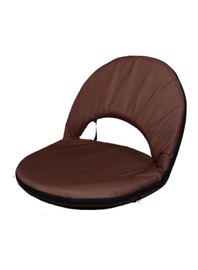 Buy Foldable Ground Chair Brown in Saudi Arabia