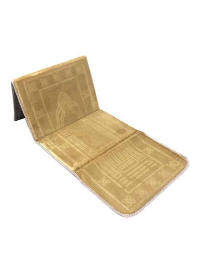 اشتري 2-In-1 Prayer Mat And Backrest Beige 147x37x55cm في السعودية