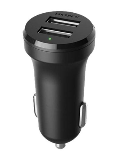 Buy Dual Port USB Car Charger With Type-C Cable Black in Egypt