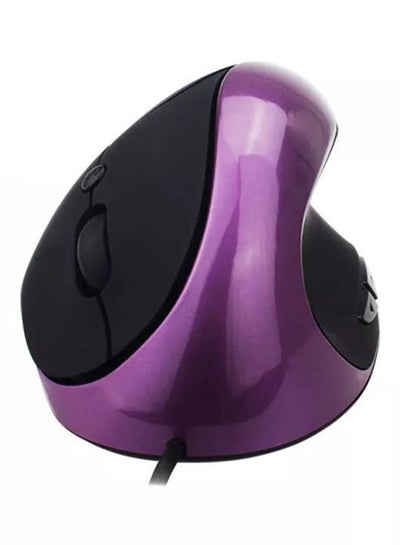 Buy Optical Vertical Wired Mouse Purple in Saudi Arabia