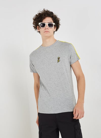 Buy Solid Shade T-Shirt Grey in UAE