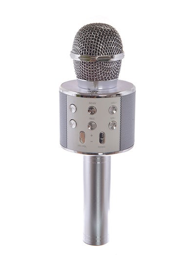 Buy WS-858 Wireless Karaoke Microphone WS-858-Silver Silver/White in Saudi Arabia