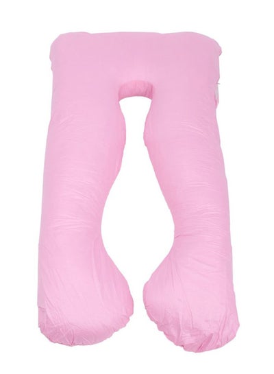 اشتري 3-In-1 Cotton Filled Maternity Pillow Microfibre Pink 120 x 70centimeter في الامارات