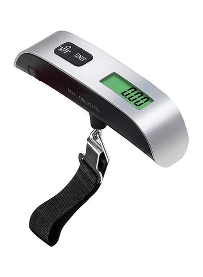 Buy LCD Display Portable Digital Luggage Weighing Scale Black/Silver in UAE