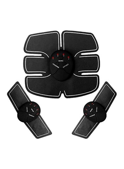 Buy 3-Piece Abdominal Electronic Body Massager Device Set in Egypt