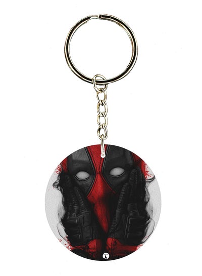 Buy Double Sided Deadpool Printed Keychain in UAE