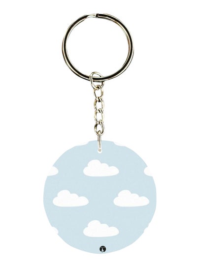 Buy Double Sided Cloud Printed Keychain in UAE