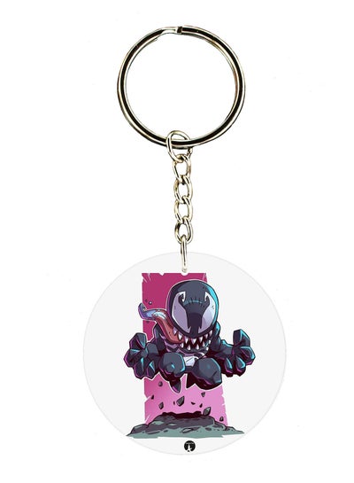 Buy Venom Double Side Printed Keychain in UAE