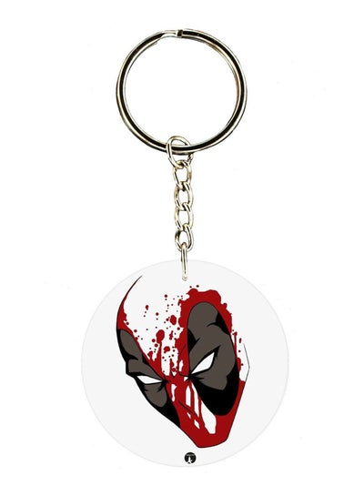 Buy Deadpool Double Side Printed Keychain in UAE