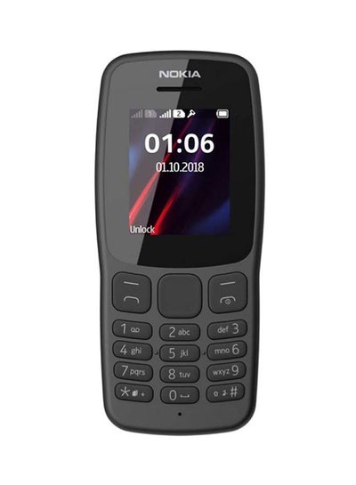 اشتري هاتف 106 ثنائي الشريحة بذاكرة داخلية سعة 4 ميجابايت ويدعم تقنية 2G، لون رمادي داكن في مصر