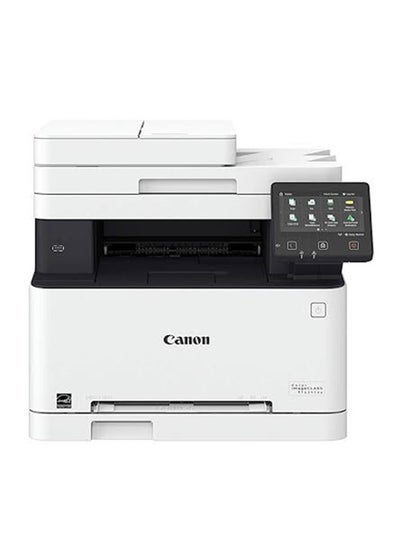 Buy i-SENSYS MF643Cdw 3-in-1 Colour Laser Printer, 12.7 Cm LCD Touchscreen, Wi-Fi & Mobile Connectivity White in UAE